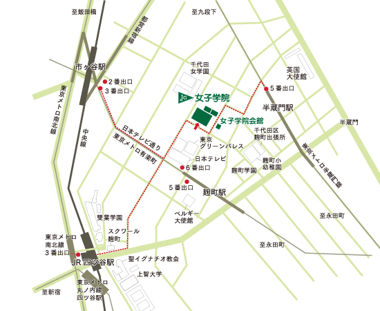 交通案内 女子学院 中学校 高等学校 公式サイト 交通案内 女子学院 中学校 高等学校 公式サイト
